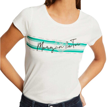 Vêtements Femme T-shirts manches courtes Morgan 231-DTOI Blanc