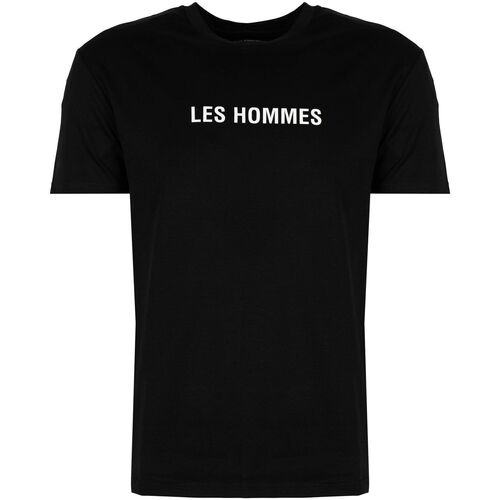 Vêtements Homme T-shirts manches courtes Les Hommes LF224302-0700-9001 | Grafic Print Noir