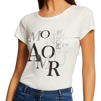 Vêtements Femme T-shirts manches courtes Morgan 231-DAMOUR Blanc