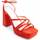 Chaussures Femme Sandales et Nu-pieds Leindia 82677 Orange