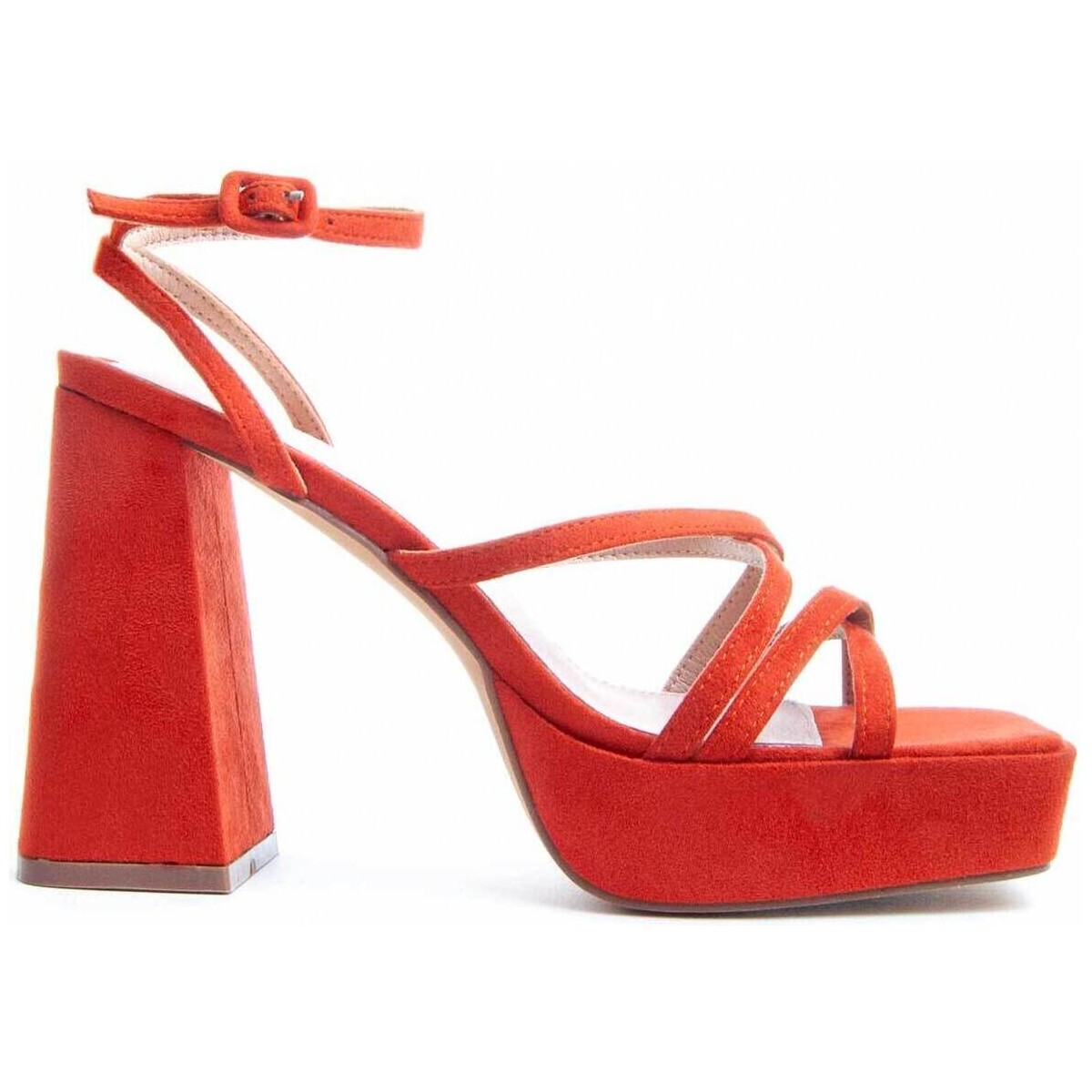 Chaussures Femme Sandales et Nu-pieds Leindia 82677 Orange