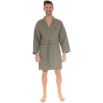 Vêtements Homme Pyjamas / Chemises de nuit Christian Cane KIMONO COURT. VERT NORIS 216502500 Vert