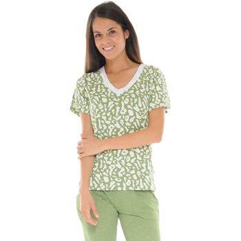 Vêtements Femme Pyjamas / Chemises de nuit Christian Cane HAUT VERT VALORINE Vert