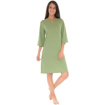 Vêtements Femme Pyjamas / Chemises de nuit Christian Cane ROBE D'ETE LONGUE VERT VIDIANE Vert