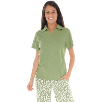 Vêtements Femme Pyjamas / Chemises de nuit Christian Cane HAUT VERT VIDIANE Vert