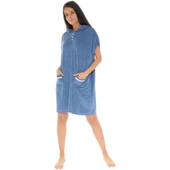 Vêtements Femme Pyjamas / Chemises de nuit Christian Cane KIMONO COURT BLEU VAHINE Bleu