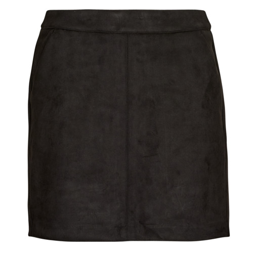 Vêtements Femme logo-patch Shorts / Bermudas Vero Moda VMDONNADINA FAUXSUEDE SHORT SKIRT NOOS Noir
