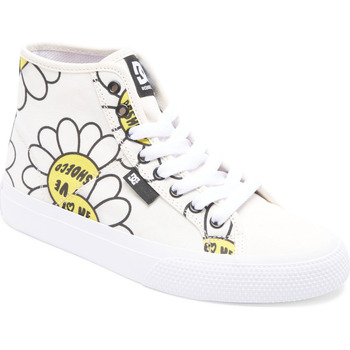 Chaussures Fille Baskets montantes DC SHOES strappy Manual Blanc