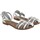 Chaussures Femme Multisport Duendy Sandale femme  3533 blanc Blanc