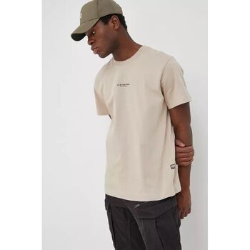 Vêtements Homme T-shirts & Polos G-Star Raw D21377-C784 UNISEX LOGO LOOSE-159 ECRU Blanc