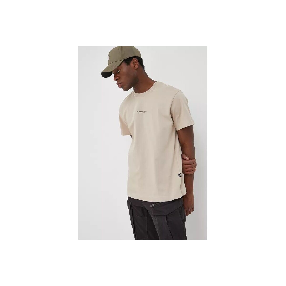 Vêtements Homme T-shirts & Polos G-Star Raw D21377-C784 UNISEX LOGO LOOSE-159 ECRU Blanc
