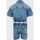 Vêtements Fille Combinaisons / Salopettes Calvin Klein Jeans IG0IG01957 TAPE PLAYSUITE-1AA LIGHT WEIGHT BLUE Bleu