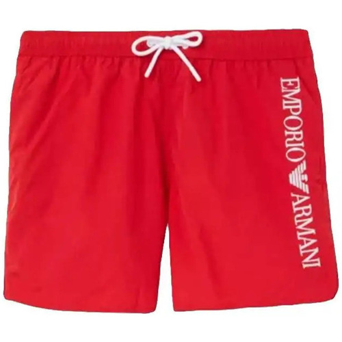 Vêtements Homme Maillots / Shorts de kologisk Emporio Armani Logo brodé Rouge