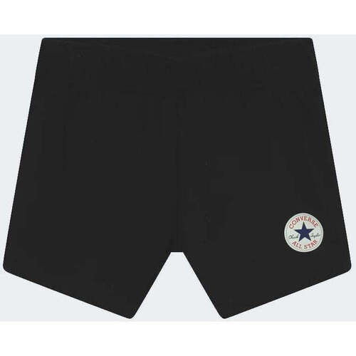 Vêtements Enfant logo-print Shorts / Bermudas Converse  Noir