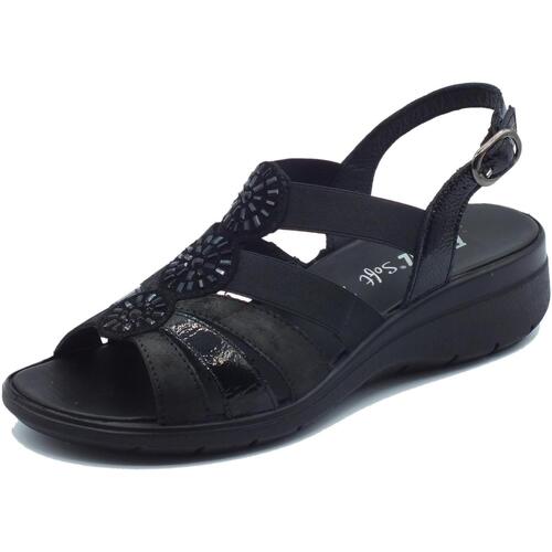 Chaussures Femme Paniers / boites et corbeilles Enval 3764500 Naplak Noir