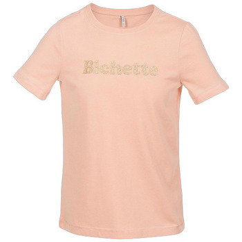Vêtements Fille T-shirts manches courtes Kids Only TEE SHIRT KOGORLA REG SS - MISTY ROSE - 10 ans Multicolore