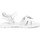 Chaussures Fille Sandales et Nu-pieds NeroGiardini Porto Bianco T.Microglitter Argen Tr Bermuda 830 B Blanc