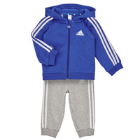 Vêtements Garçon Ensembles retailer Adidas Sportswear 3S FZ FL JOG Bleu / Blanc / Gris