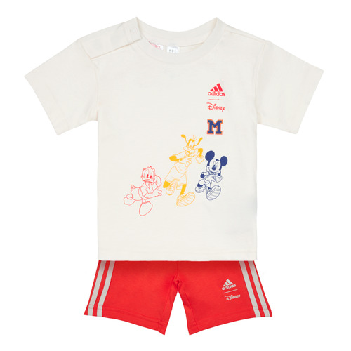 Vêtements Enfant Ensembles enfant amazon Adidas Sportswear DY MM T SUMS Blanc / Rouge
