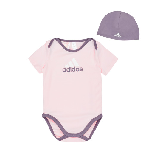 Vêtements Fille Pyjamas / Chemises de nuit Adidas Sportswear GIFT SET Rose / Violet
