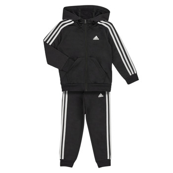 Vêtements Enfant Ensembles de survêtement Adidas Sportswear LK 3S SHINY TS Noir / Blanc