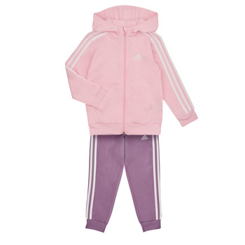 Vêtements Fille Ensembles de survêtement Adidas Sportswear LK 3S SHINY TS Rose / Violet