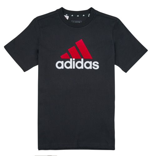 Vêtements Garçon Polo Ralph Lauren icon logo crew neck sweater in black Adidas Sportswear BL 2 TEE Noir / Rouge / Blanc