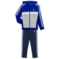 Vêtements Garçon Ensembles de survêtement Adidas Sportswear 3S TIB FL TS Bleu / Gris