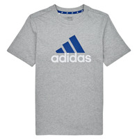 Vêtements Garçon T-shirts manches courtes Adidas Sportswear BL 2 TEE Gris / Blanc / Bleu