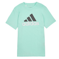Vêtements Enfant T-shirts manches courtes Adidas Sportswear BL 2 TEE Bleu / Blanc / Noir