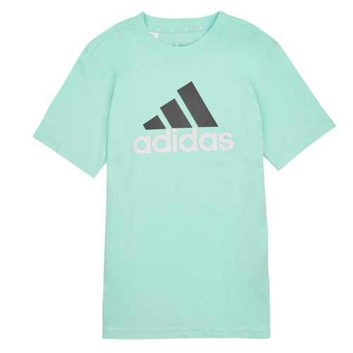 Vêtements Enfant T-shirts manches courtes cf8869 Adidas Sportswear BL 2 TEE Bleu / Blanc / Noir