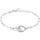 Montres & Bijoux Femme Prada Hobo Pochette Black w Silver Hardware Bracelet  Gemini argent Blanc