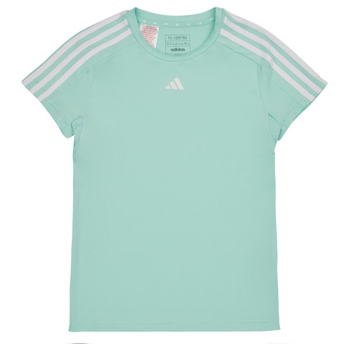 Vêtements Fille T-shirts manches courtes adidas Performance TR-ES 3S T Bleu / Blanc