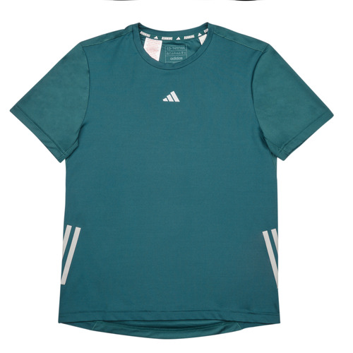 Vêtements Enfant T-shirts manches courtes retro adidas Performance RUN 3S TEE Vert / Gris