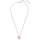 Montres & Bijoux Femme Colliers / Sautoirs Swarovski Pendentif  Gema fleur rose Blanc
