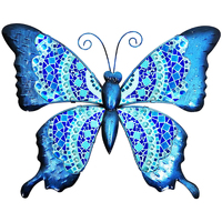Voir toutes les nouveautés Statuettes et figurines Signes Grimalt Ornement Mural Papillon Bleu
