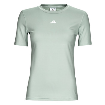 Vêtements Femme T-shirts manches courtes adidas area Performance TF TRAIN T Argenté / Blanc