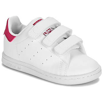 Chaussures Fille Baskets basses adidas sneaker Originals STAN SMITH CF I Blanc / Rose