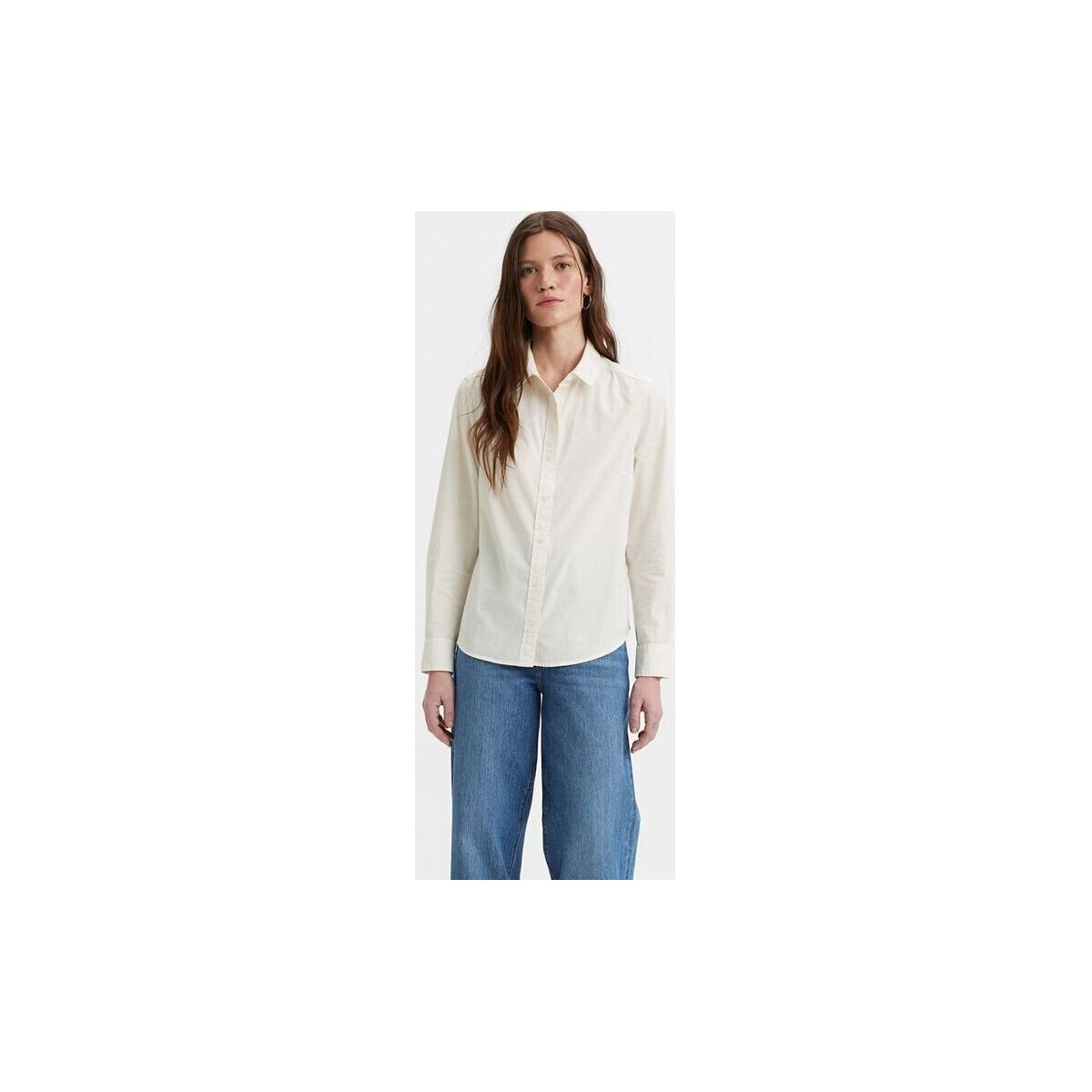 Vêtements Femme Chemises / Chemisiers Levi's 34574 0014 - BW SHIRT-WHITE ALYSSUM Blanc