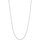 Montres & Bijoux Femme Colliers / Sautoirs Brillaxis Chaine  maille forçat perles argent rhodié

45cm Blanc