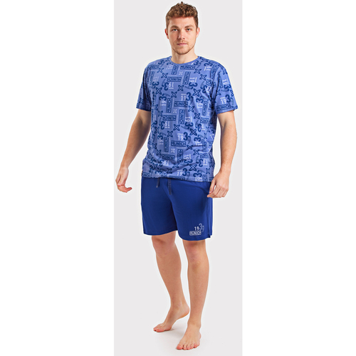 Vêtements Homme Pyjamas / Chemises de nuit Munich DH0355 Bleu