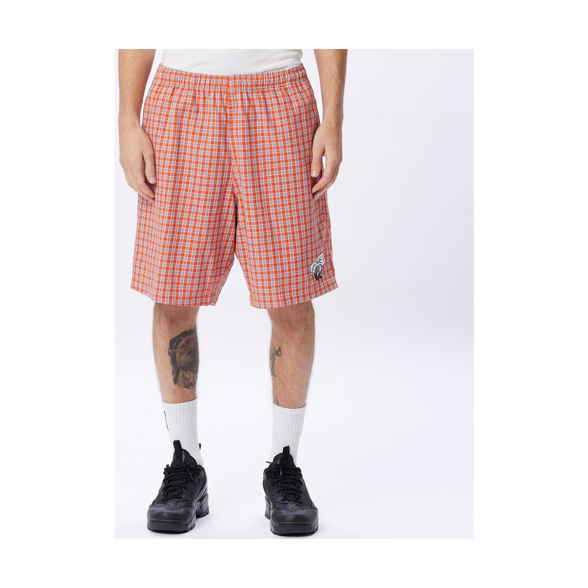 Vêtements Homme Shorts / Bermudas Obey Easy reason plaid short Rose