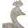 Maison & Déco Statuettes et figurines Ixia Statuette Paon de décoration blanc patiné or et argent Blanc