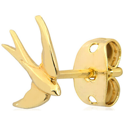 Montres & Bijoux Femme Boucles d'oreilles prada logo plaque arm bag itema Prada Piercing puce  Birdy doré Jaune
