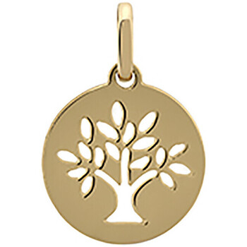 pendentifs brillaxis  médaille  mini arbre de vie or jaune 