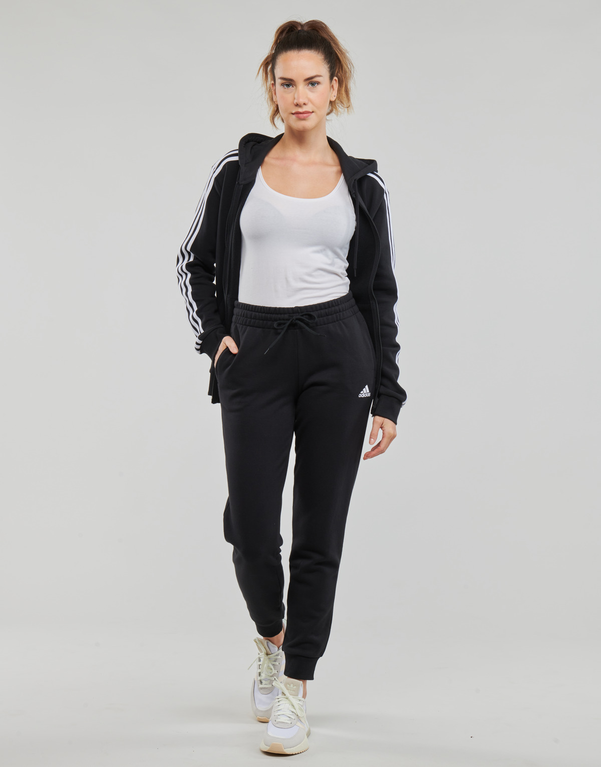 Vêtements Femme Adidas will Zapatillas Running Runfalcon Core Black Ftwr White LIN FT CF PT Noir / Blanc
