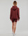 Vêtements Femme Sweats Adidas Sportswear LIN FT HD Marron / Blanc