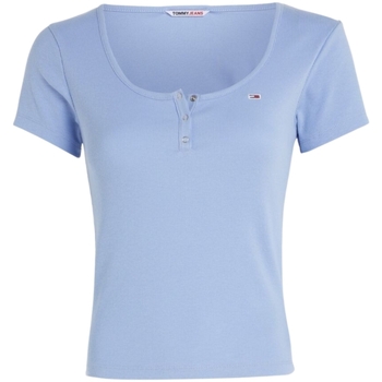 Vêtements Femme T-shirts & Polos Tommy Jeans T shirt femme  Ref 60369 Violet Violet