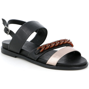 Chaussures Femme Sandales et Nu-pieds Grunland Sandalo  2854 Febe Nero Bronzo Multicolore