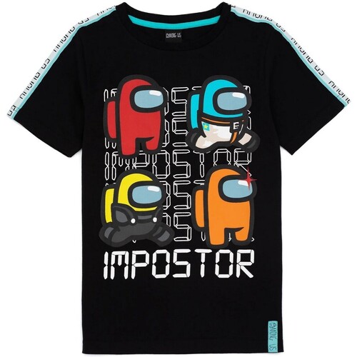 Vêtements Enfant T-shirts manches courtes Among Us Impostor Noir